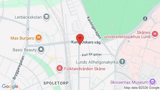 Lägenheter till salu i Lund - kort over placeringen