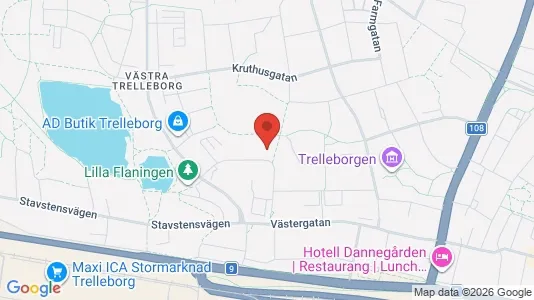 Lägenheter till salu i Trelleborg - kort over placeringen