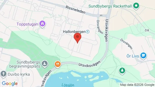 Lägenheter till salu i Sundbyberg - kort over placeringen