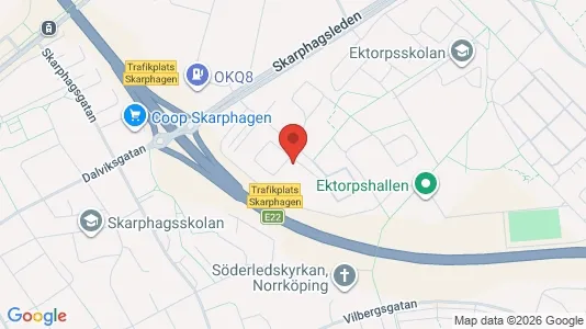 Lägenheter till salu i Norrköping - kort over placeringen