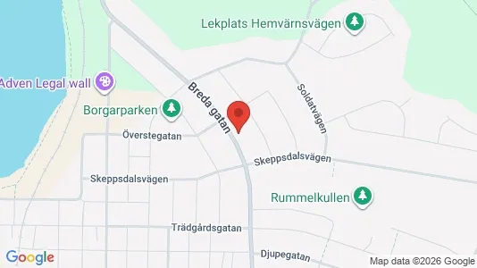 Lägenheter till salu i Hudiksvall - kort over placeringen