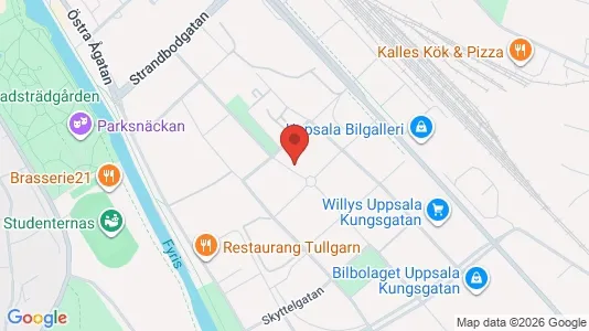 Lägenheter till salu i Uppsala - kort over placeringen