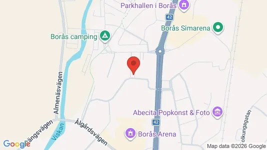 Lägenheter till salu i Borås - kort over placeringen