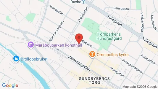 Lägenheter till salu i Sundbyberg - kort over placeringen