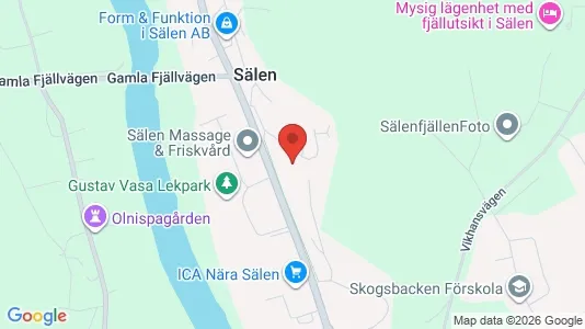 Lägenheter att hyra i Malung-Sälen - kort over placeringen