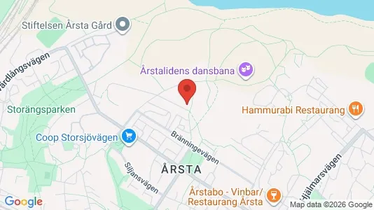Lägenheter att hyra i Hammarbyhamnen - kort over placeringen