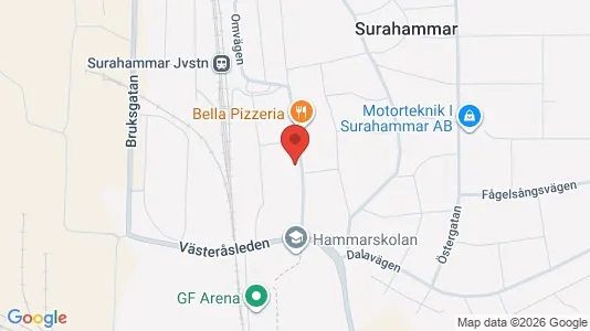 Lägenheter att hyra i Surahammar - kort over placeringen