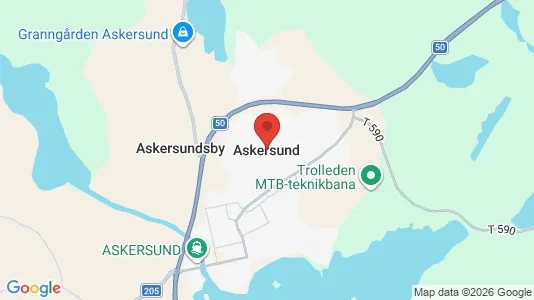 Lägenheter att hyra i Askersund - kort over placeringen