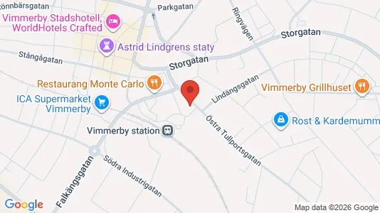 Lägenheter att hyra i Vimmerby - kort over placeringen