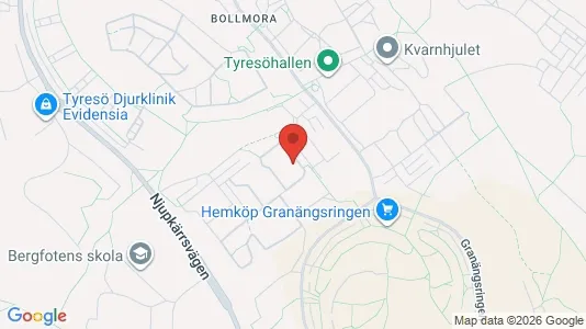 Lägenheter att hyra i Tyresö - kort over placeringen