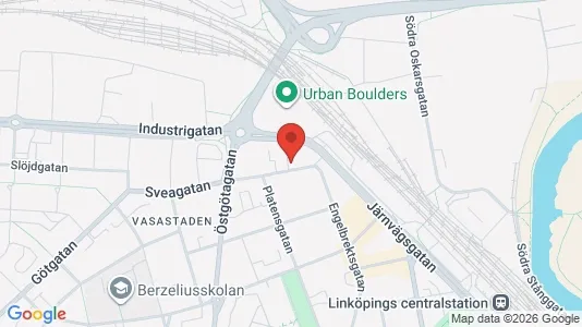 Lägenheter att hyra i Linköping - kort over placeringen