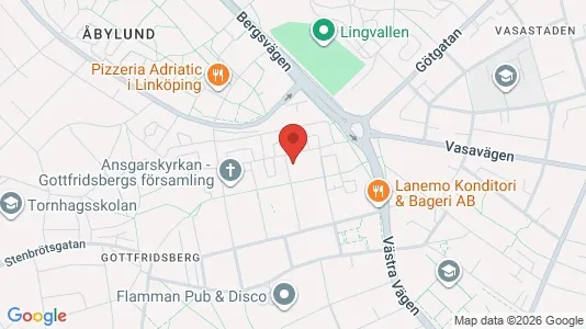 Lägenheter att hyra i Linköping - kort over placeringen
