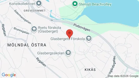Lägenheter att hyra i Mölndal - kort over placeringen