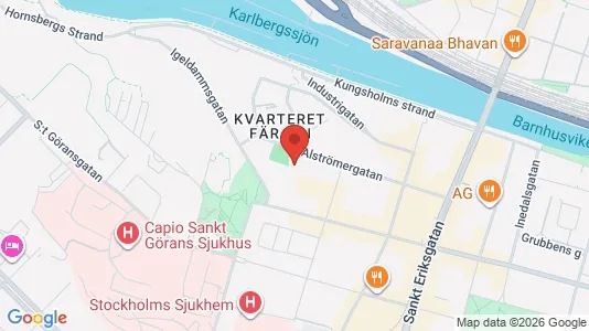 Lägenheter att hyra i Kungsholmen - kort over placeringen
