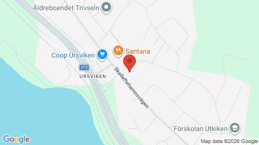 Lägenheter att hyra i Skellefteå - kort over placeringen