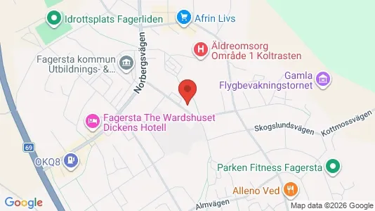 Lägenheter att hyra i Fagersta - kort over placeringen
