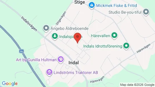 Lägenheter att hyra i Sundsvall - kort over placeringen