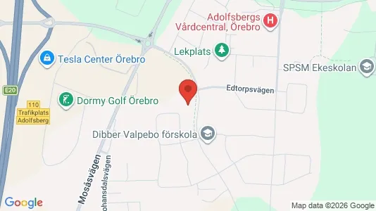 Bostadsrätter till salu i Örebro - kort over placeringen