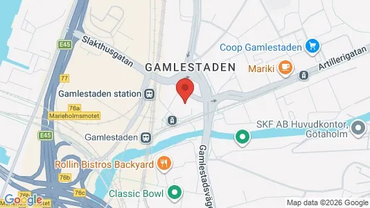 Lägenheter att hyra i Göteborg Östra - kort over placeringen