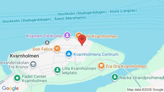 Lägenheter att hyra i Nacka - kort over placeringen