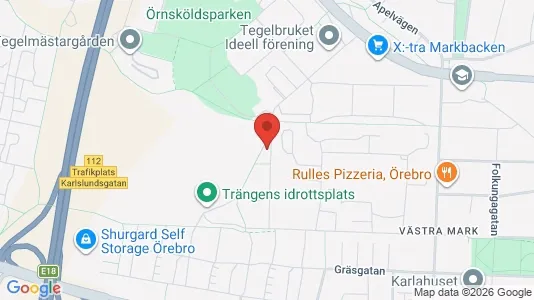 Bostadsrätter till salu i Örebro - kort over placeringen