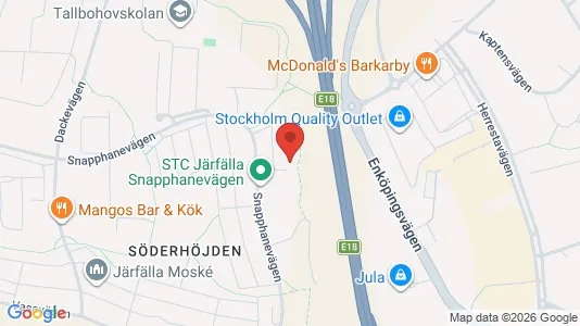 Bostadsrätter till salu i Järfälla - kort over placeringen