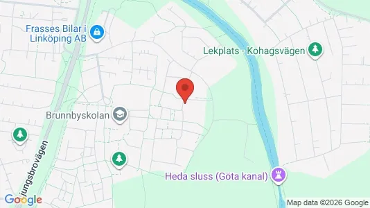 Bostadsrätter till salu i Linköping - kort over placeringen