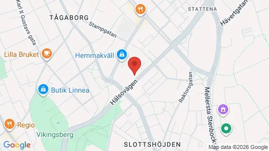 Bostadsrätter till salu i Helsingborg - kort over placeringen