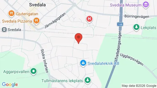 Bostadsrätter till salu i Svedala - kort over placeringen