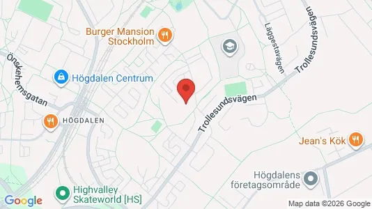 Bostadsrätter till salu i Söderort - kort over placeringen