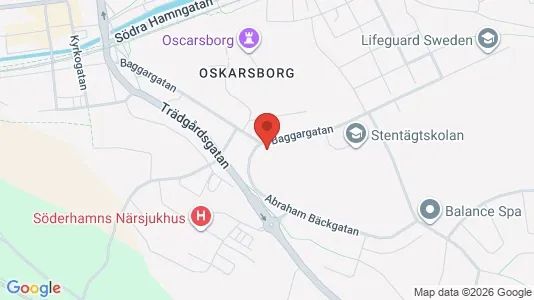 Bostadsrätter till salu i Söderhamn - kort over placeringen