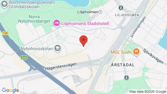 Bostadsrätter till salu i Södermalm - kort over placeringen