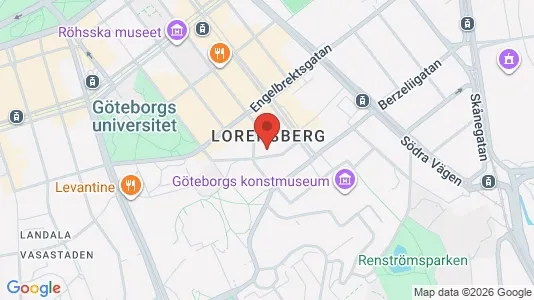 Bostadsrätter till salu i Göteborg Centrum - kort over placeringen
