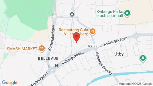 Bostadsrätter till salu i Göteborg Östra - kort over placeringen