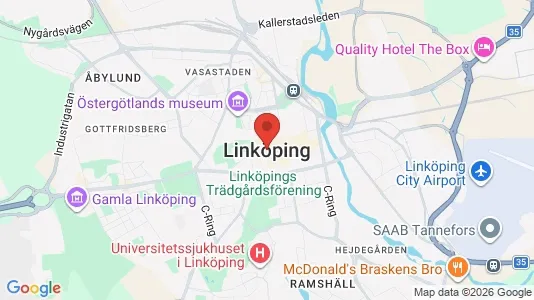 Lägenheter att hyra i Linköping - kort over placeringen