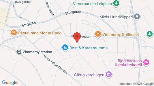 Lägenheter att hyra i Vimmerby - kort over placeringen