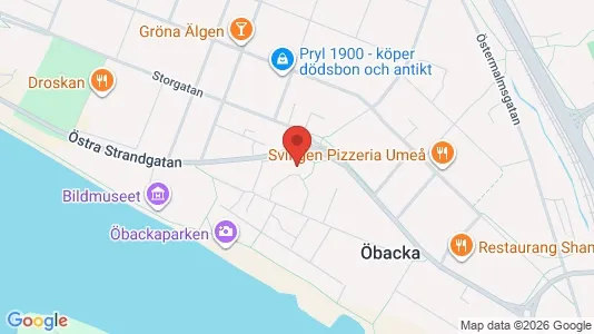 Lägenheter att hyra i Umeå - kort over placeringen