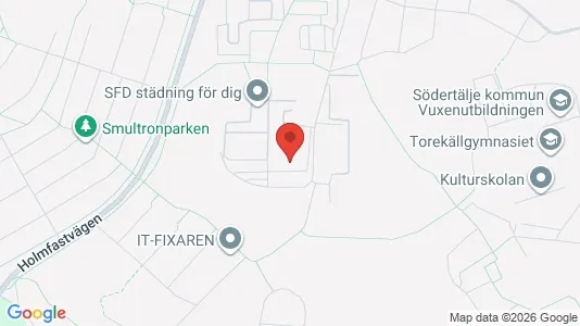 Lägenheter att hyra i Södertälje - kort over placeringen