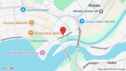 Lägenheter att hyra i Motala - kort over placeringen