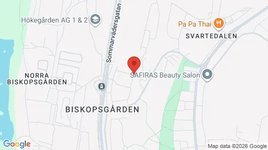Lägenheter att hyra i Västra hisingen - kort over placeringen