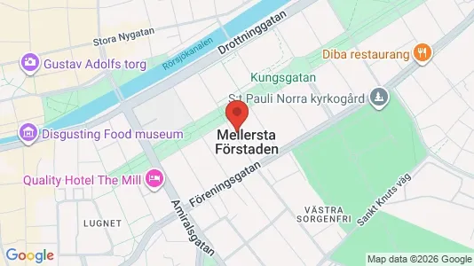 Lägenheter att hyra i Malmö Centrum - kort over placeringen