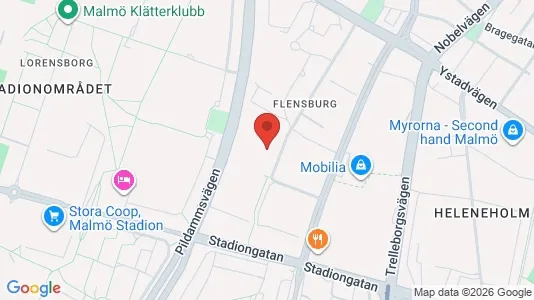 Lägenheter att hyra i Malmö Centrum - kort over placeringen