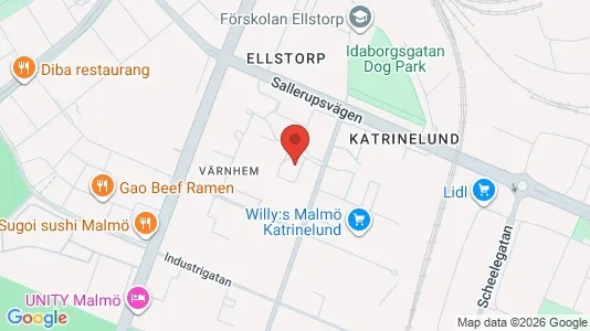 Lägenheter att hyra i Malmö Centrum - kort over placeringen