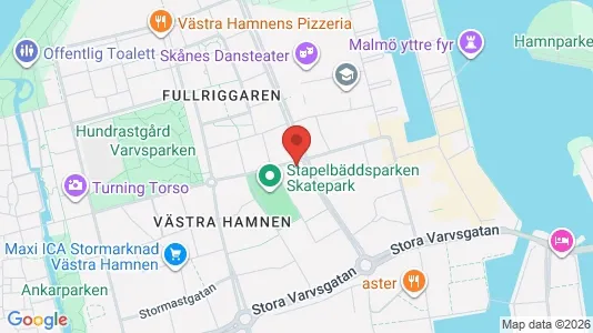 Lägenheter att hyra i Malmö Centrum - kort over placeringen