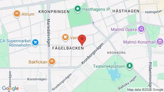 Lägenheter att hyra i Malmö Centrum - kort over placeringen