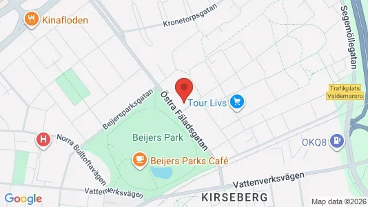 Lägenheter att hyra i Kirseberg - kort over placeringen