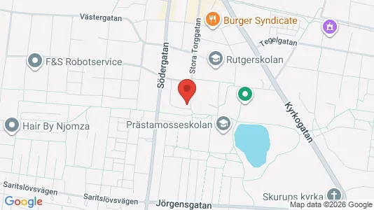 Lägenheter att hyra i Skurup - kort over placeringen