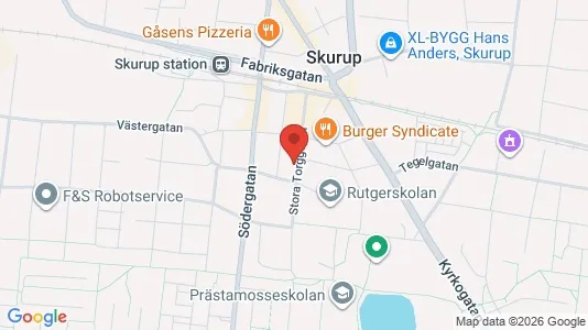 Lägenheter att hyra i Skurup - kort over placeringen