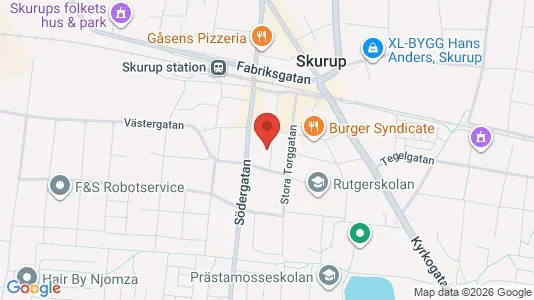 Lägenheter att hyra i Skurup - kort over placeringen