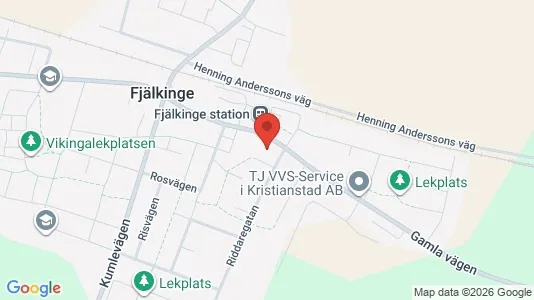 Bostadsrätter till salu i Kristianstad - kort over placeringen